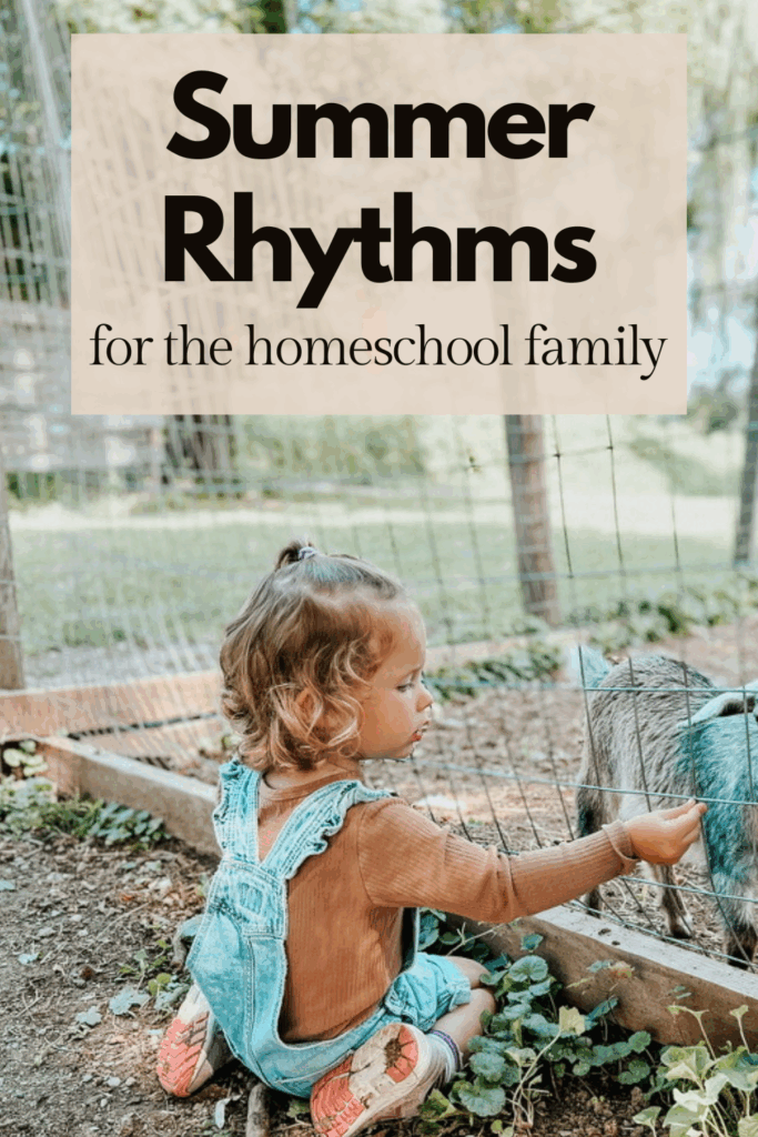 homeschool family summer routines