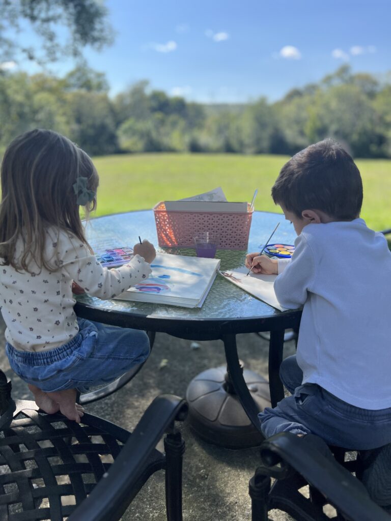 homeschool outdoors